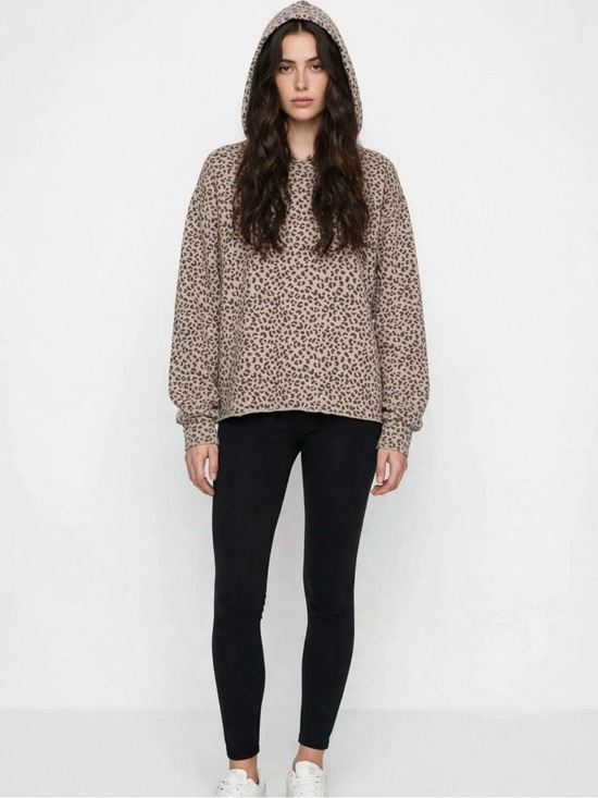 Abercrombie & Fitch Tops - Abercrombie & Fitch | Leopard Print Pullover Cozy Hoodie Sweater